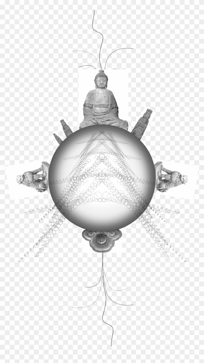 Teahouse Stone Enso - Illustration Clipart