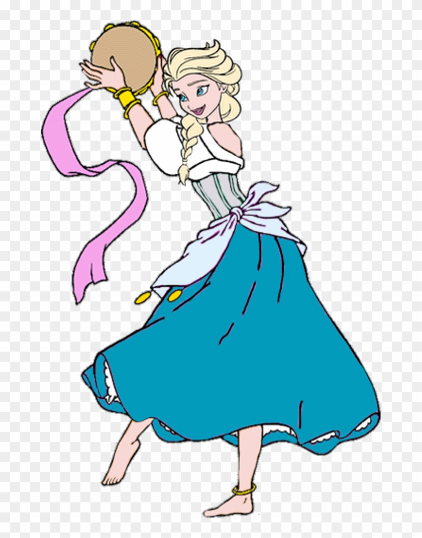 Elsa As A Gypsy Girl By Darthraner83-da7l5zu - Esmeralda Disney Clipart #5951545