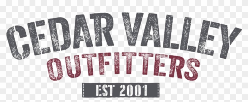 Cedar Valley Outfitters - Label Clipart #5951593