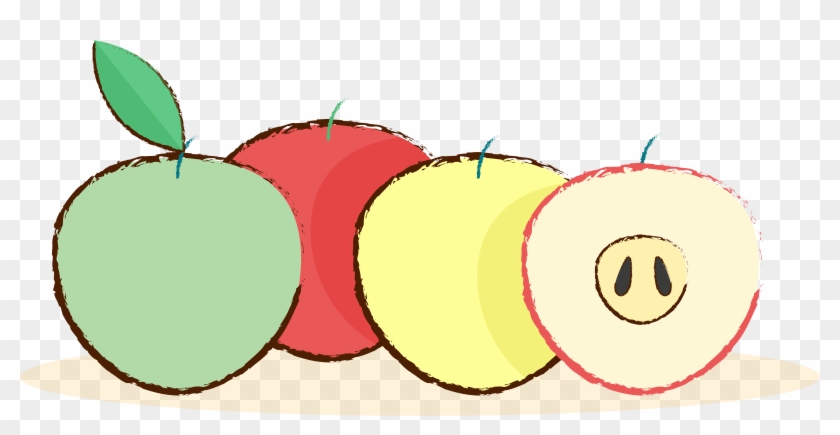Apple Fruit Gourmet Hand Drawn Png And Vector Image Clipart