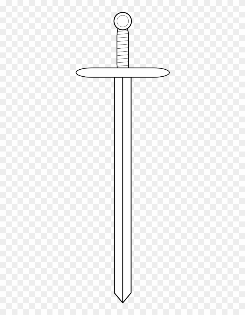 Sword Hilt Heraldry - Espada De Guerreiro Medieval Clipart