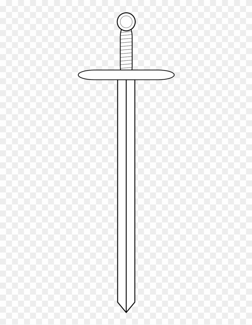 Sword Hilt Heraldry - Espada De Guerreiro Medieval Clipart #5952426