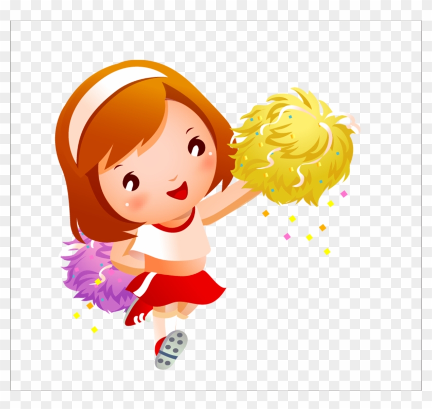 Cheerleader Clipart Cheerleading Uniform - Cute Cheerleader Clipart - Png Download
