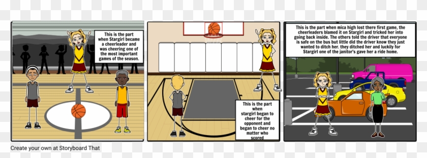 This Is The Part When Stargirl Became A Cheerleader - Cartoon Clipart #5952980
