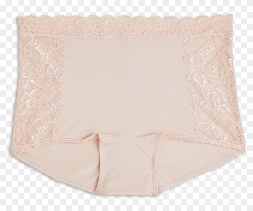 Boxer Midi Briefs Pink - Lace Clipart #5953486