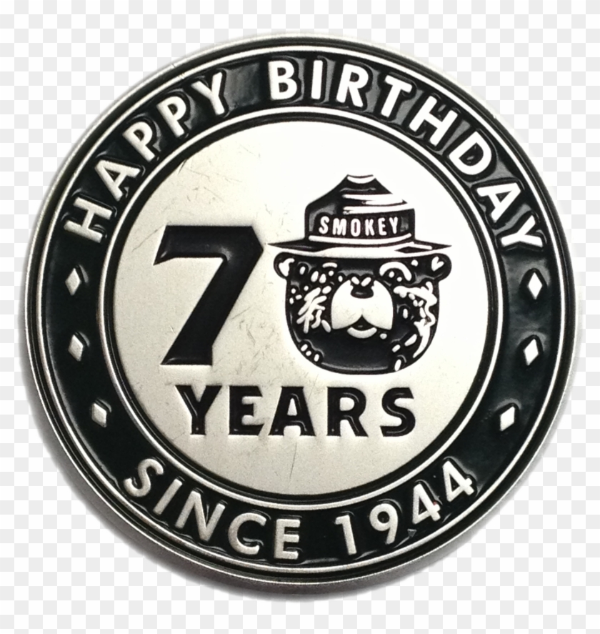 Smokey At The Geocache Smokey Trackable Geocoin - Emblem Clipart #5954351