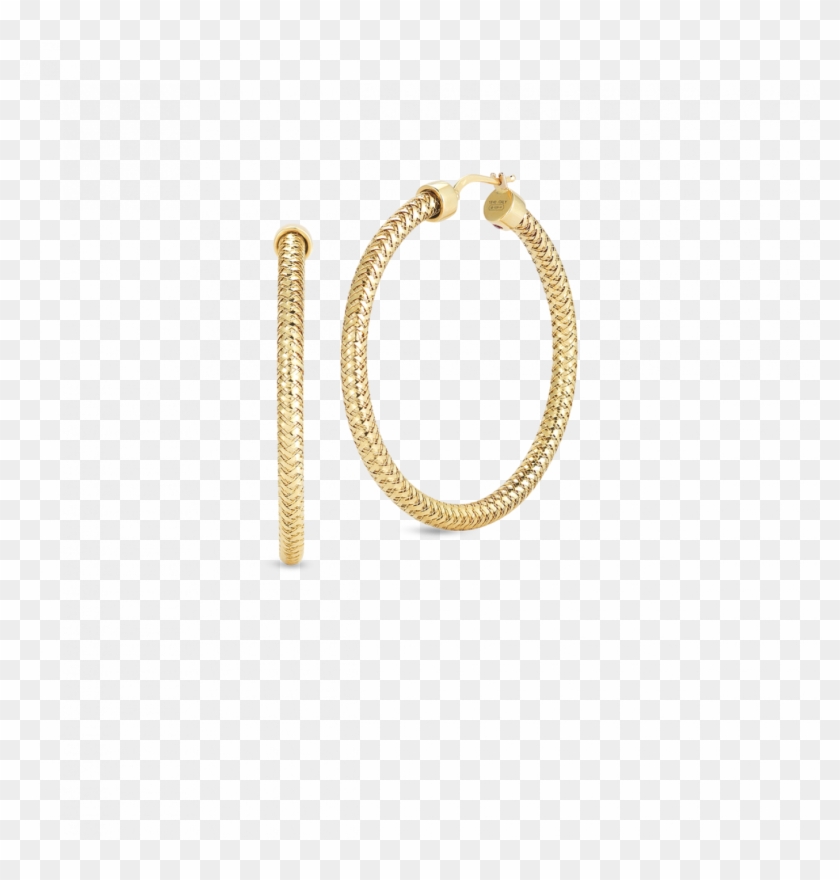 Hoop Earrings Png - Roberto Coin Primavera Earrings Clipart