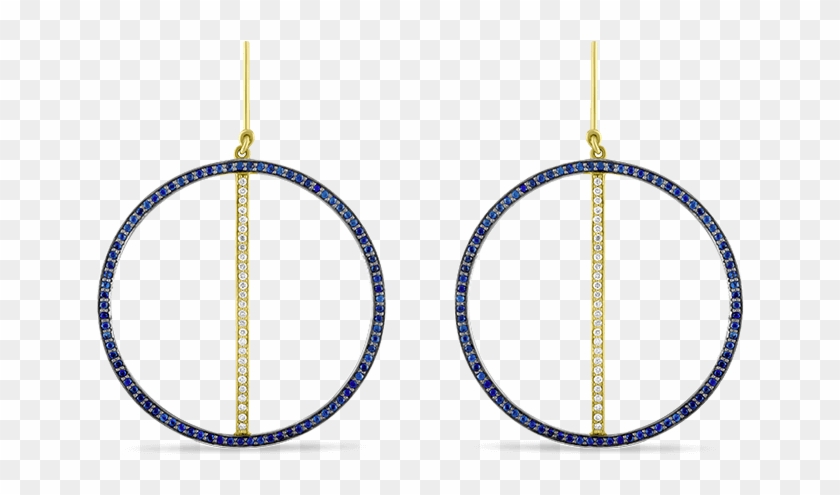 Line Hoop Earrings - Earrings Clipart