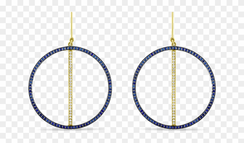 Line Hoop Earrings - Earrings Clipart #5954950