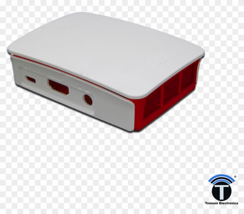 Raspberry Pi 3 B Case, Red, White - Raspberry Pi 3 Case Png Clipart #5955051