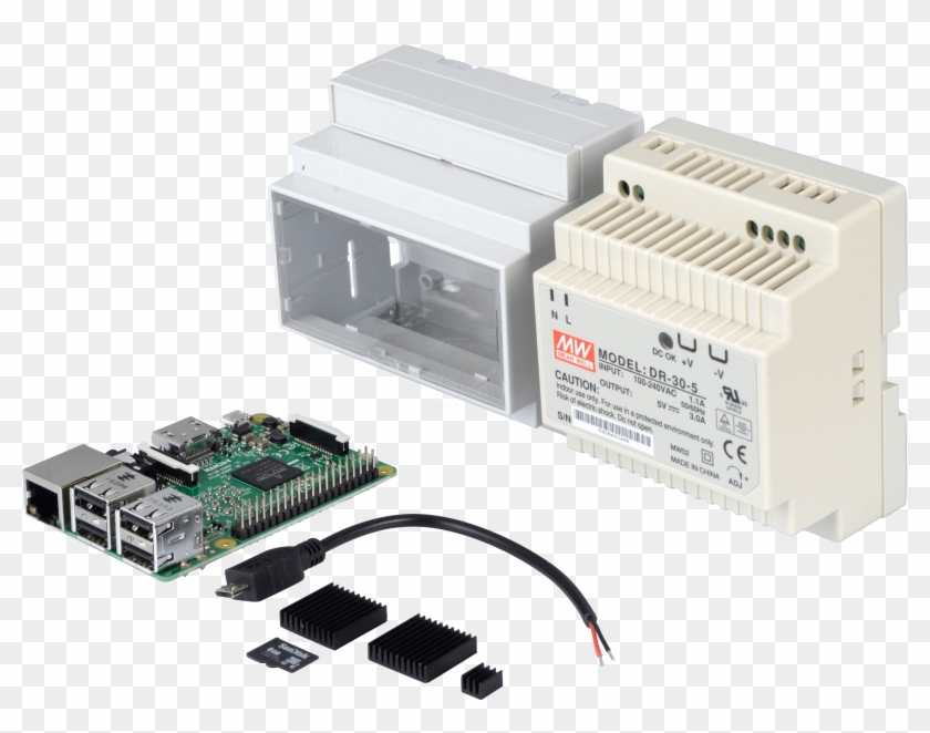 Rasp 3 Bdl Din - Raspberry Domotica Open Source Clipart