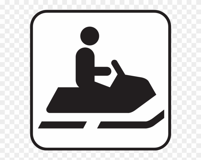 Snowmobile Safety Course - Snowmobile Symbol Clipart #5955360