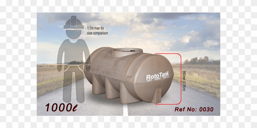 Rototank Horizontal Transport Tank 1000l Png - Electric Fan Clipart