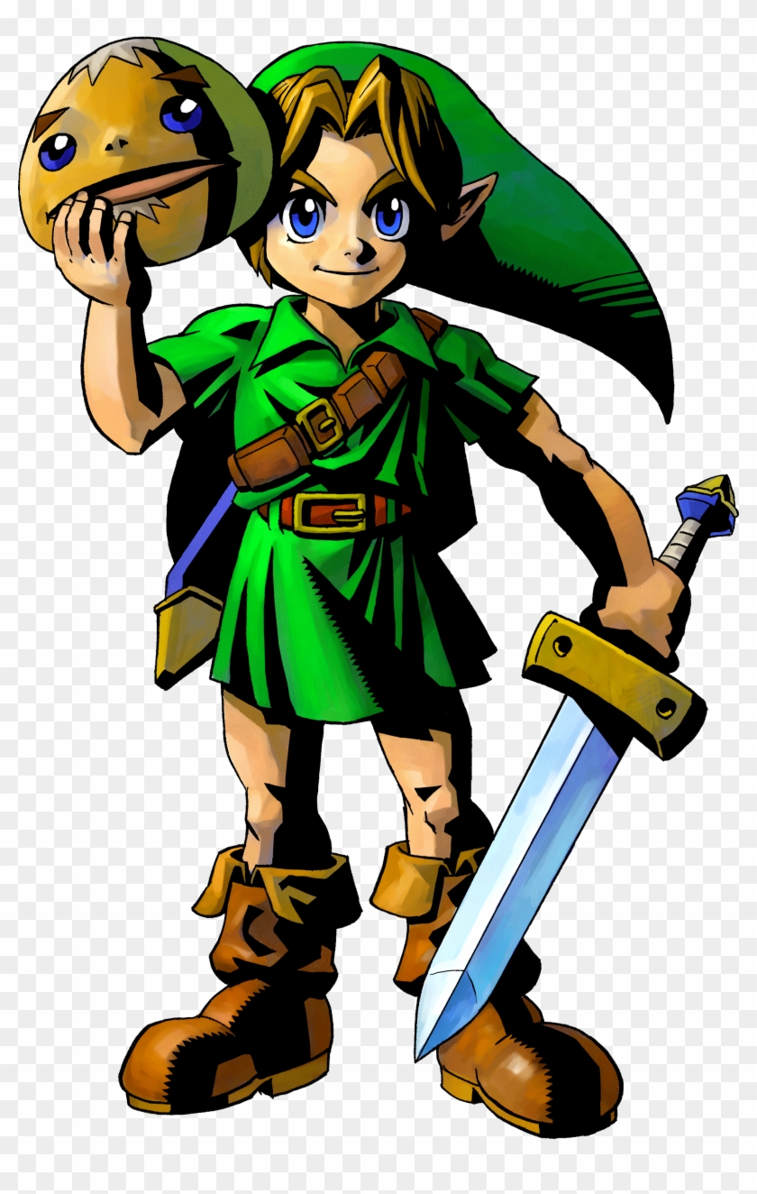 The Legend Of Zelda, Link Fan Art, Link Art, Japanese - Legend Of Zelda Majora's Mask Link Clipart