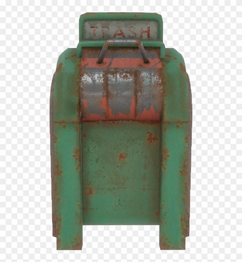 Fo4 Green Trash Can - Machine Clipart #5956659