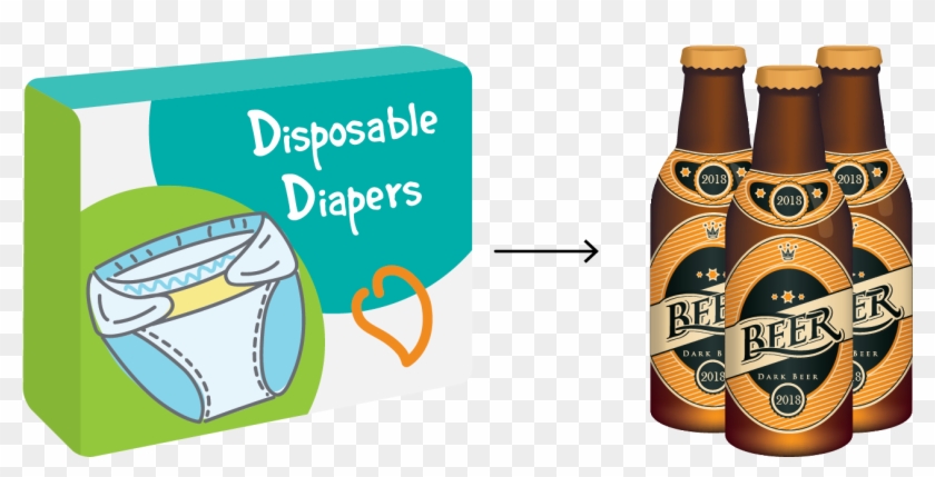 Walmart Mined Their Massive Retail Transaction Database - Beer Bottle Clipart #5957215