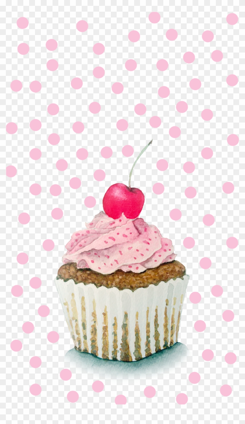 #casetify #iphone #art #design #illustration #pink - Cupcake Clipart #5957653