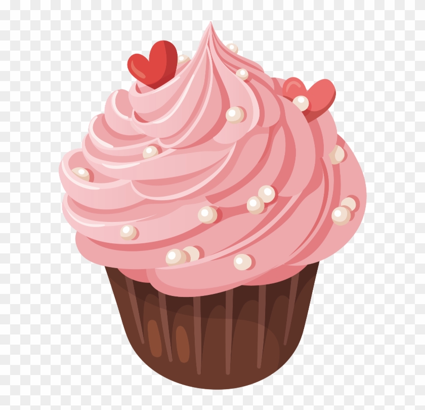 #mq #pink #cupcake #dessert - Dibujo Cremoso Clipart