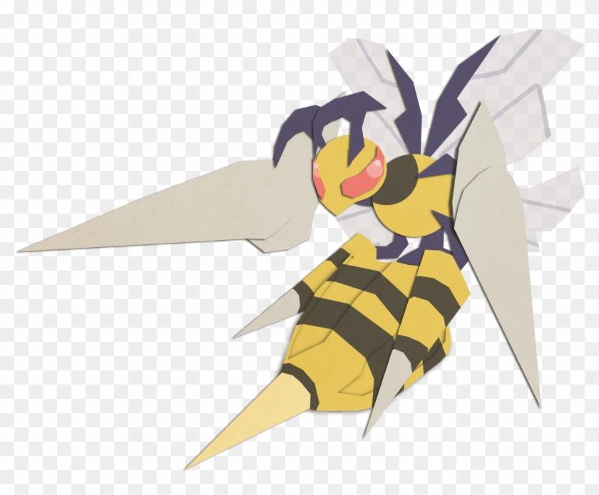 Beedrill , - Origami Clipart
