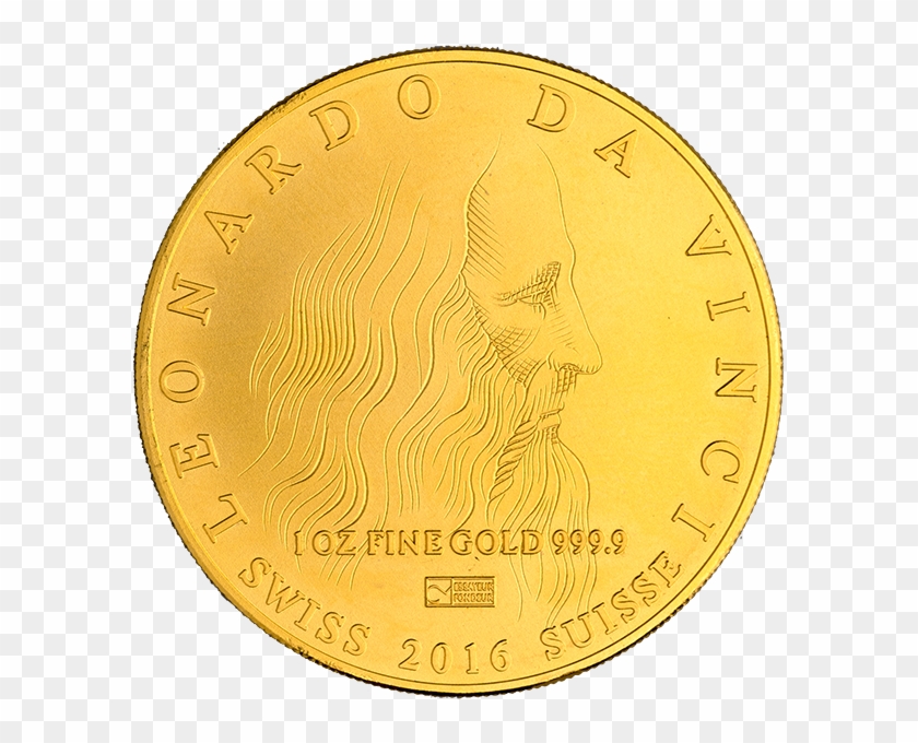 Da Vinci Gold Coin - Coin Clipart
