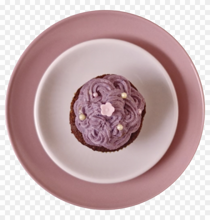 Pink Cupcake - Buttercream Clipart