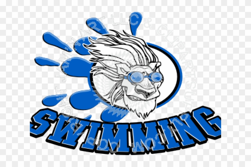 Swimming Trojan Clipart