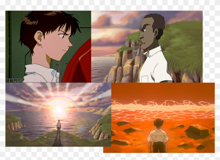 Watching The Boondocks - Anime Clipart