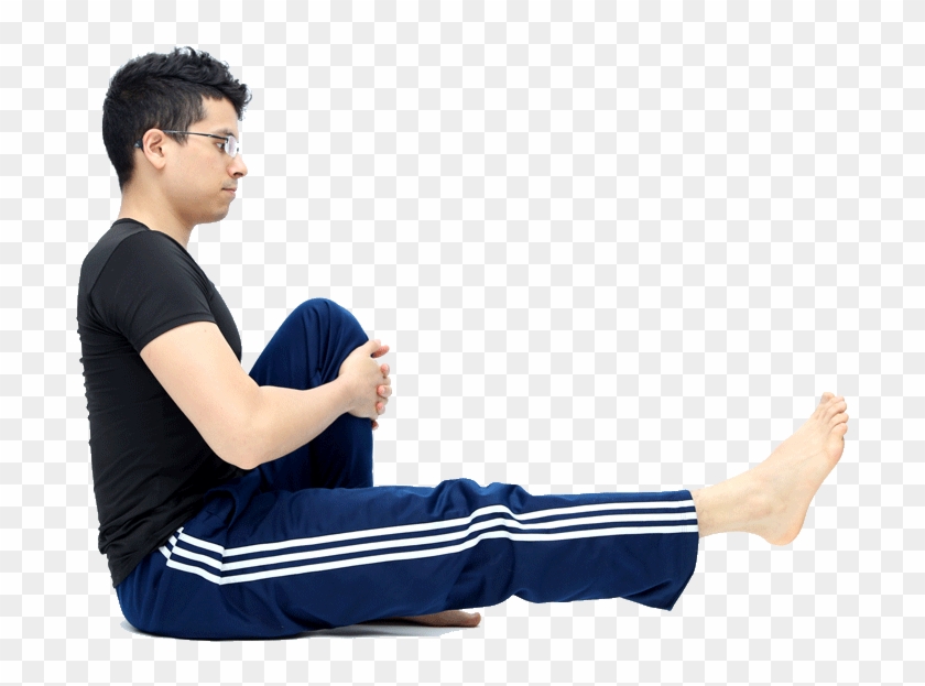 If You Notice You're Leaning Back, It Means Your Back - Sitting Clipart #5959055