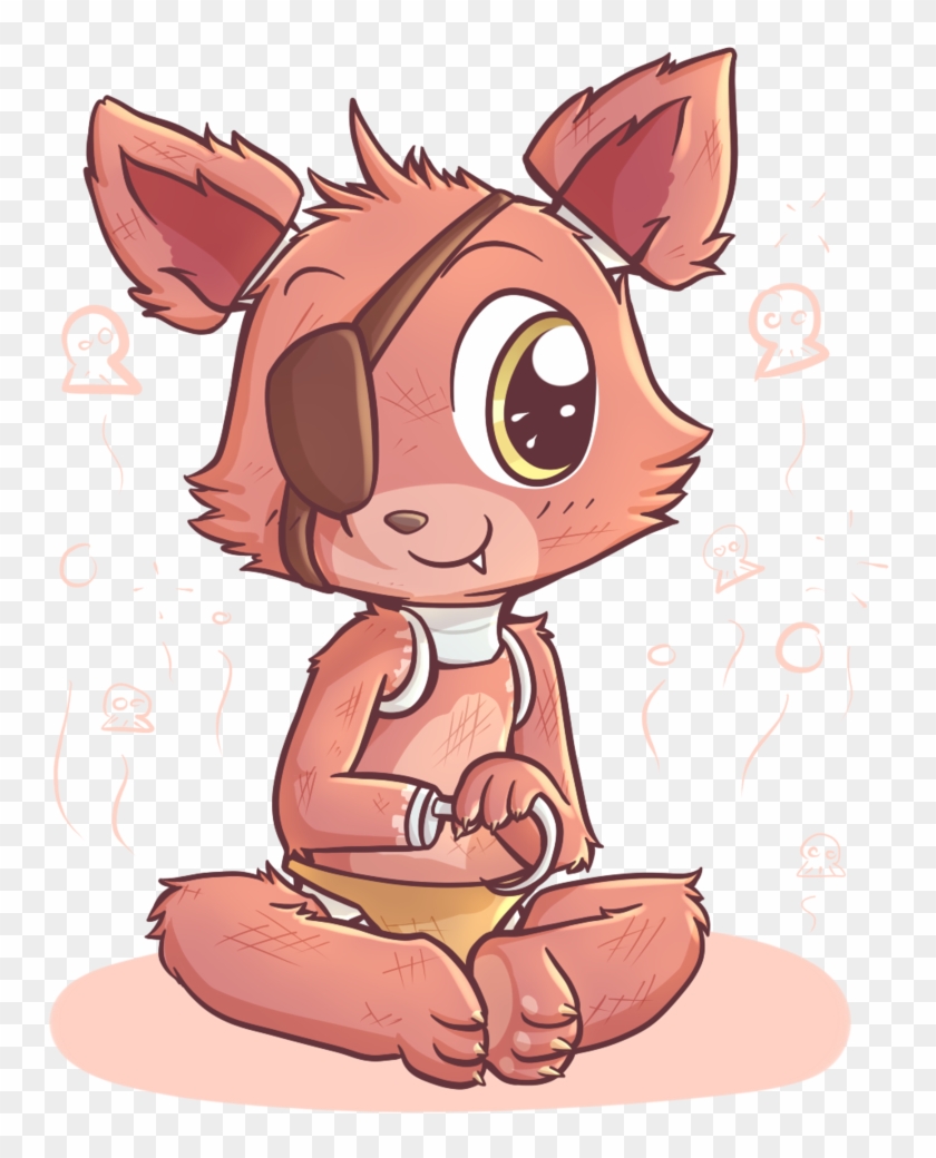 Awwww Look At Cute Little Foxy - Foxy Five Nights At Freddy's Chibi Clipart #5959223