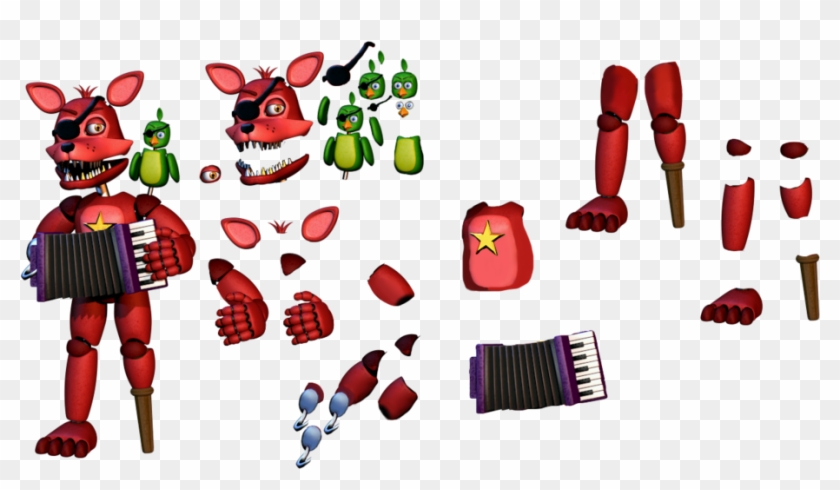 Resource Foxy V By Fnaf Fan On - Fnaf Rockstar Foxy Resource Clipart #5959273