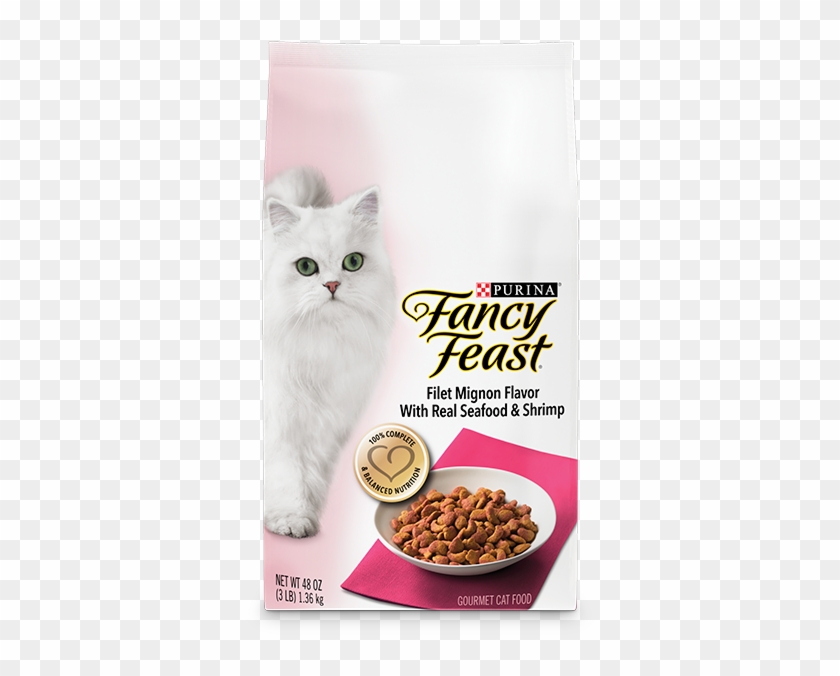 Gourmet Dry Cat Food Filet Mignon Flavor Product - Purina Fancy Feast Dry Cat Food Clipart