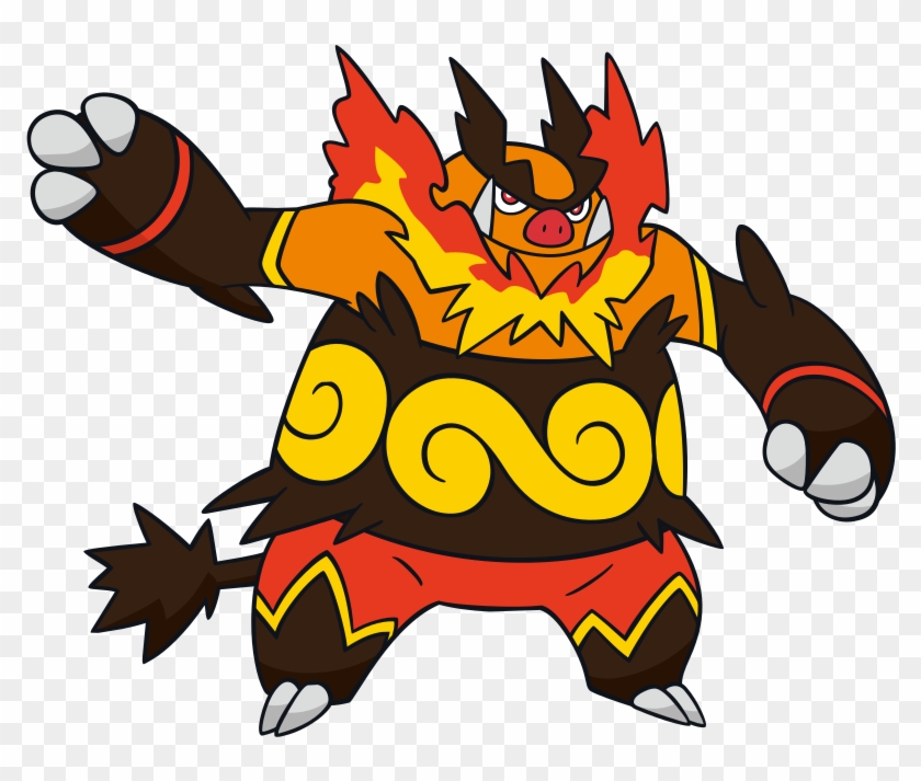 Emboar Global Link Artwork - Emboar Pokemon Clipart #5959784