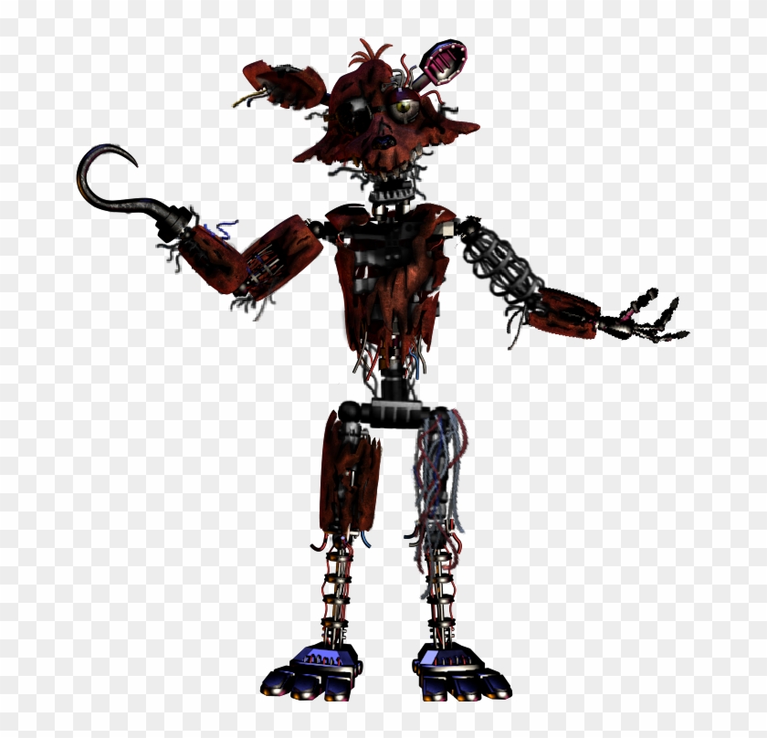 Fnaf Image - Withered Foxy Full Body Clipart