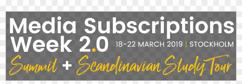 2019 Media Subscriptions Summit - Calligraphy Clipart