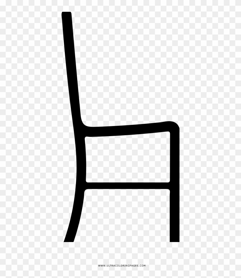 Silla Página Para Colorear - Chair Clipart #5960109