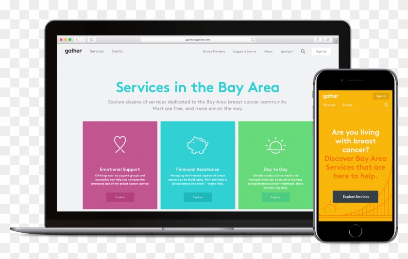 Gather Hero Image - Mobile Device Clipart