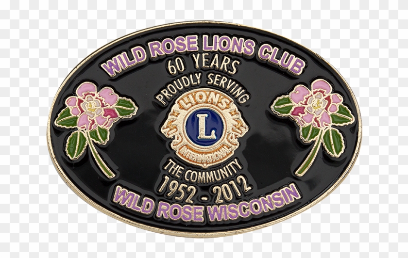 Wild Rose Lions Club 60 Year Pin - Badge Clipart #5960843
