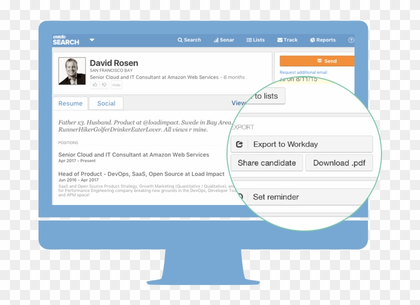 Integration Highlights - Jobvite Candidate Detail Clipart