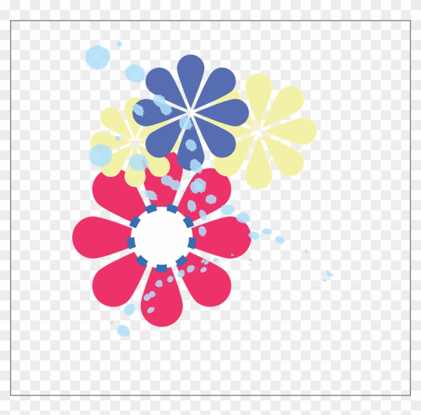 Flower Retro Flora - ย้อน ยุค Png Clipart #5962725