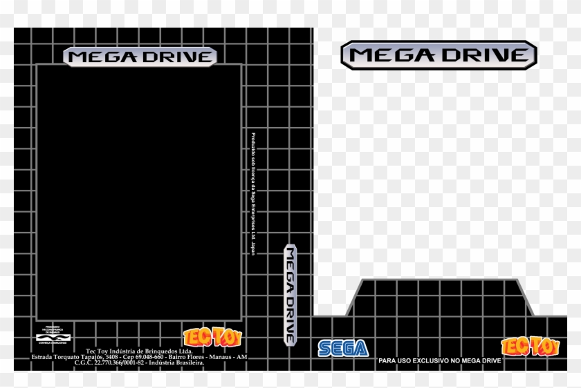 Sega Genesis Box Art Template 74770 - Sega Mega Drive Template Clipart