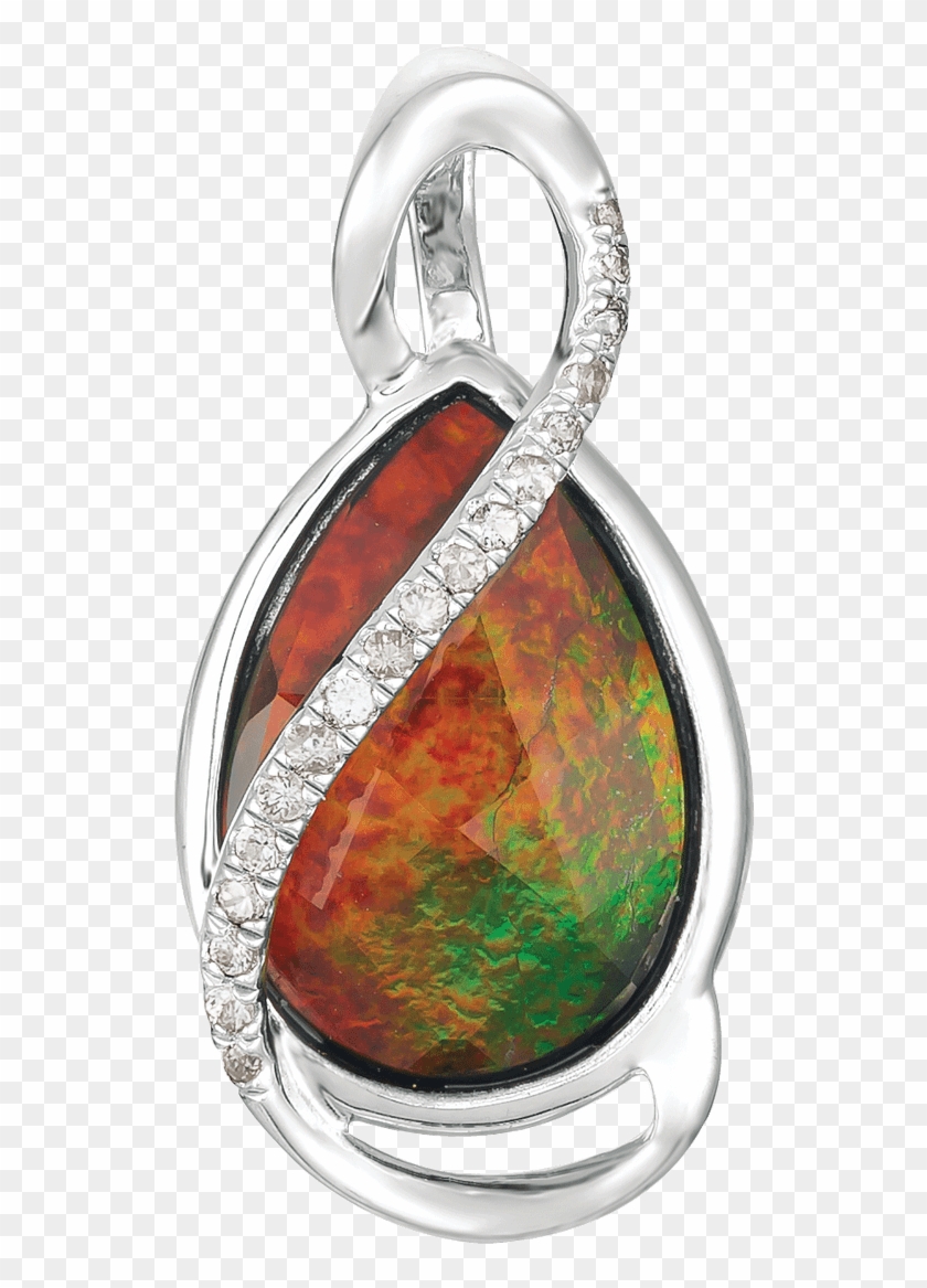 Giselle Sterling Silver Topaz Pendant By Korite Ammolite - Opal Clipart #5963244