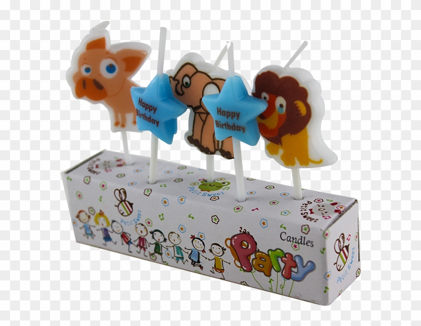 Velas De Pastel De Cumpleaños Con Temática De Animales - Baby Mobile Clipart #5963274