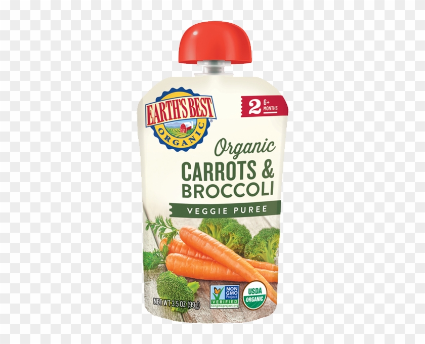 Earth's Best, Pouch De Zanahoria Y Brocoli, 99g - Earth's Best Blueberry Banana Flax Clipart