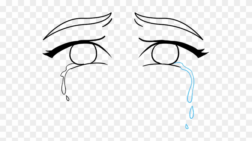 Tears Really Easy Drawing Tutorial Step - Easy Tear Drop Drawing Clipart