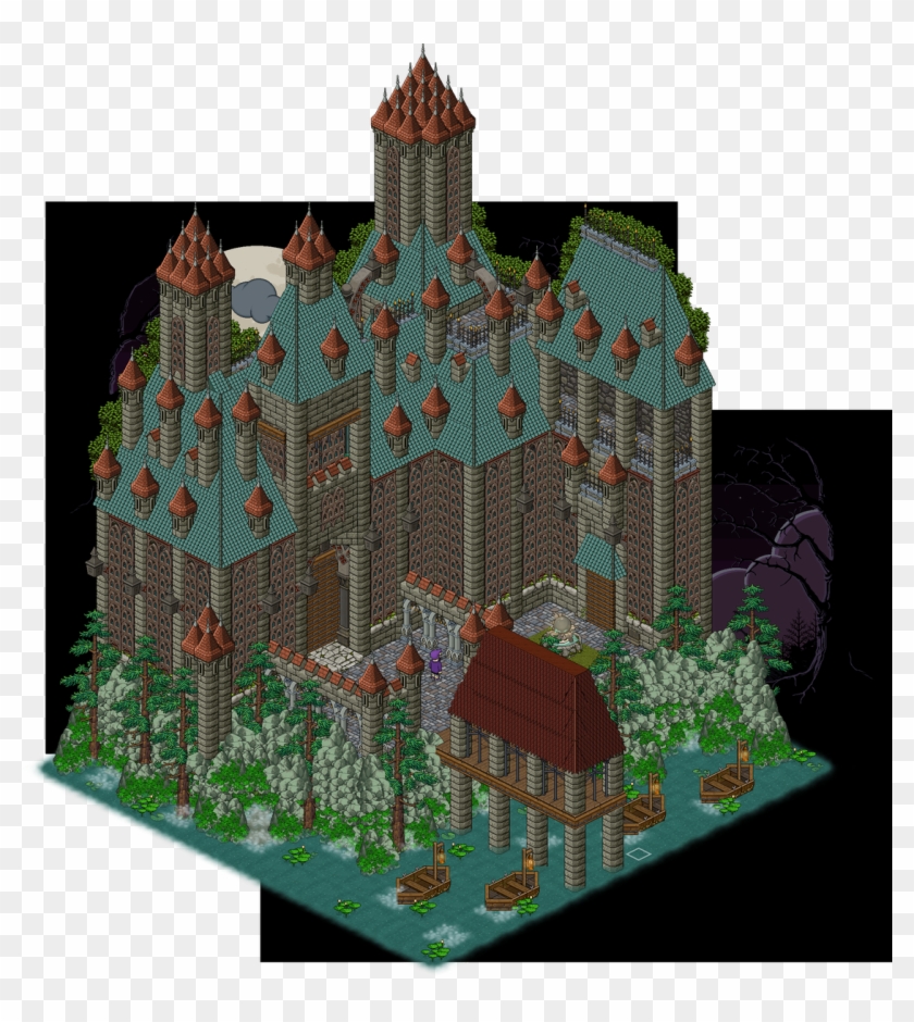 #spottedinhabbo Hogwarts Castle @habbopulx @habbopic - Hogwarts No Habbo Clipart