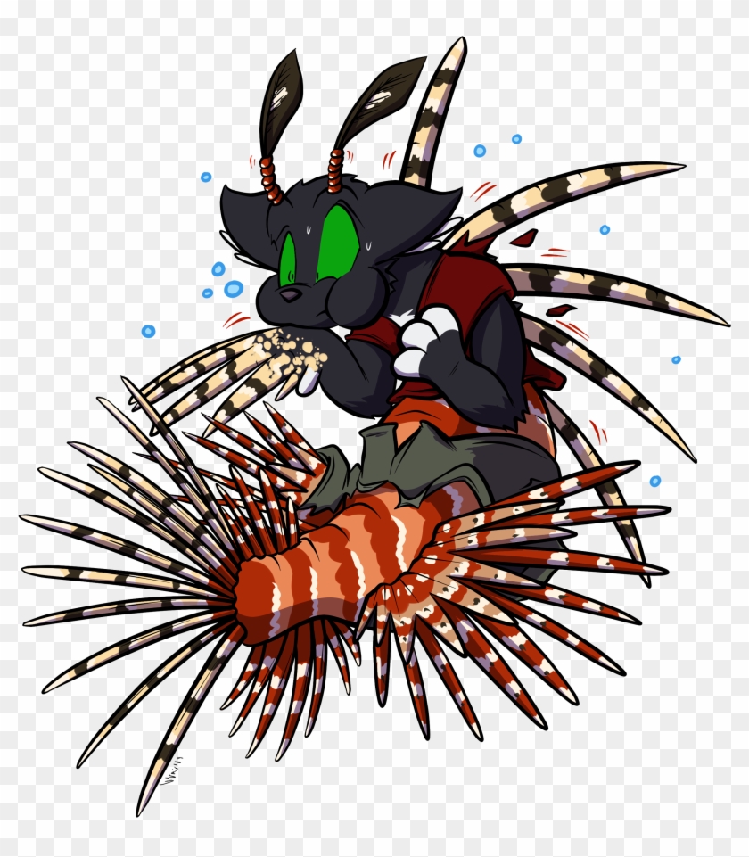 Lionfishing - Illustration Clipart