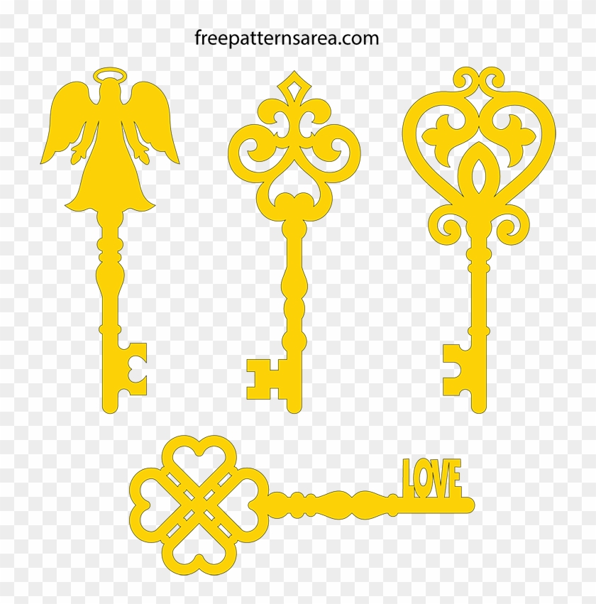 Vintage Old Key Free Svg Image - Key Silhouette Old Clipart