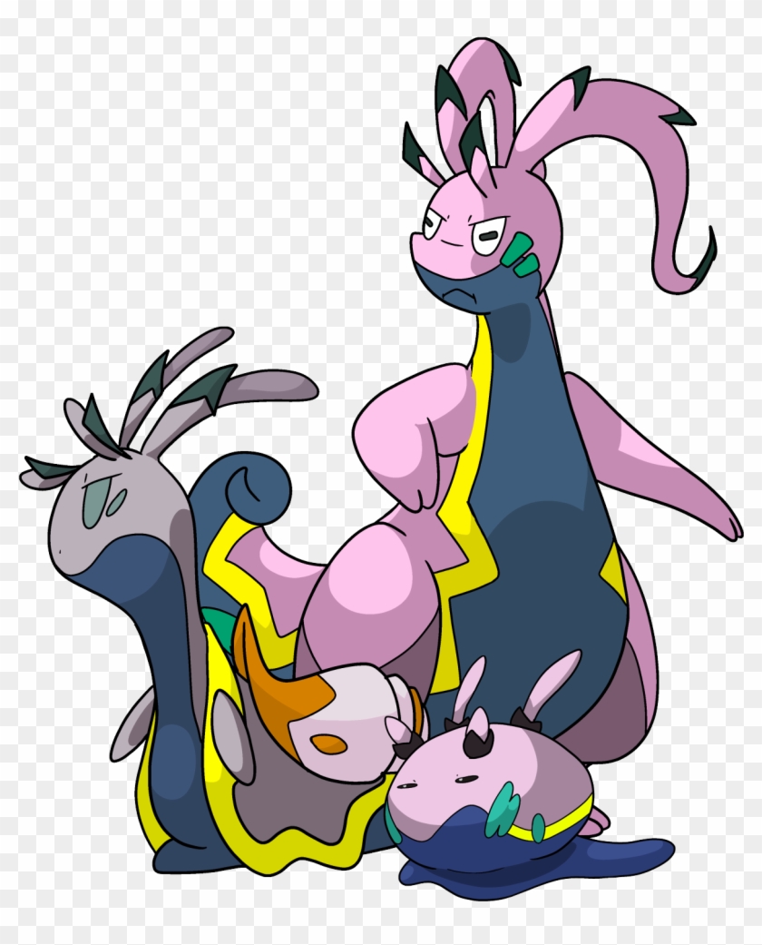 Goodra Family Alola Forms Alola Goomy - Cartoon Clipart