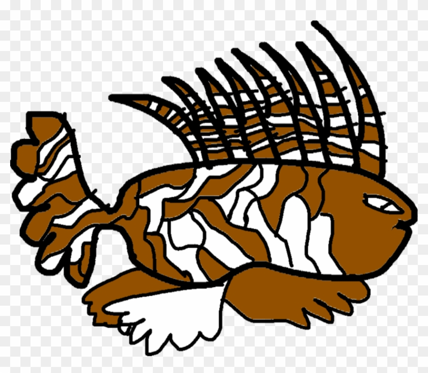 Lionfish - Drawing Clipart