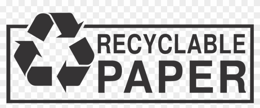 Recyclable Paper Vector Logo - Recycle Symbol Clipart